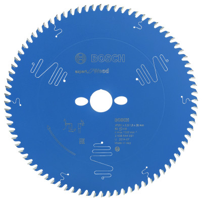 Lame scie circulaire EXPERT Bois 260 x30 x2,8 mm 80D