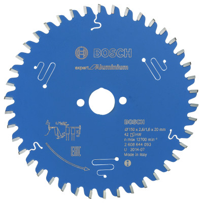 Lame scie circulaire EXPERT Aluminium 150 x20 x2,6 mm 42D