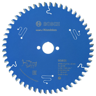 Lame scie circulaire EXPERT Aluminium 160 x20 x2,2 mm 52D