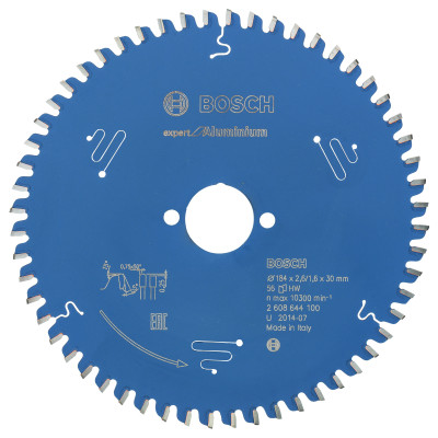 Lame scie circulaire EXPERT Aluminium 184 x30 x2,6 mm 56D