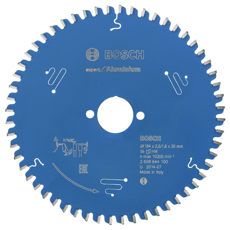 Lame scie circulaire EXPERT Aluminium 184 x30 x2,6 mm 56D
