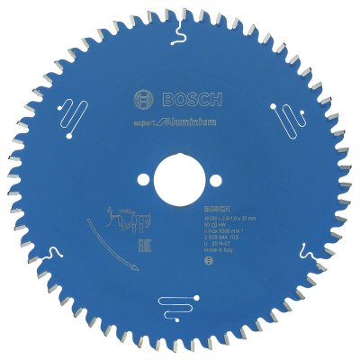 Lame scie circulaire EXPERT Aluminium 200 x30 x2,8 mm 60D