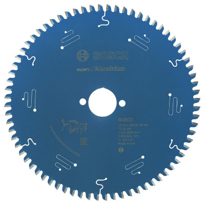 Lame scie circulaire EXPERT Aluminium 210 x30 x2,8 mm 72D