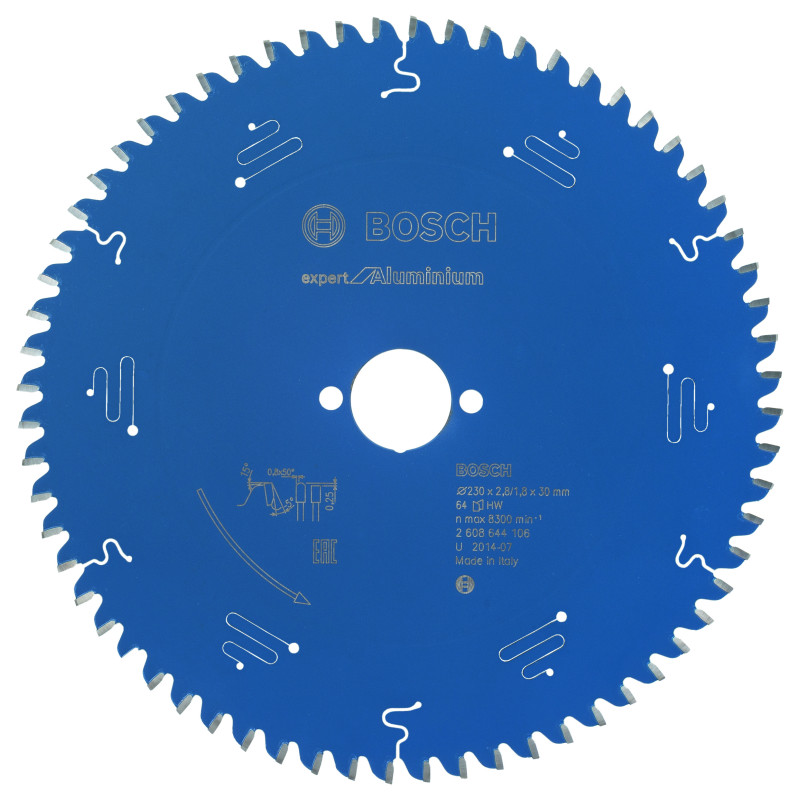 Lame scie circulaire EXPERT Aluminium 230 x30 x2,8 mm 64D