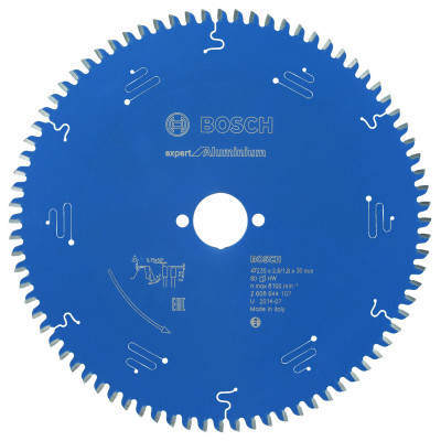 Lame scie circulaire EXPERT Aluminium 235 x30 x2,6 mm 80D