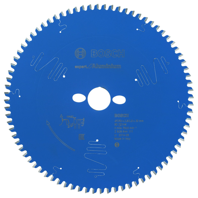 Lame scie circulaire EXPERT Aluminium 250 x30 x2,8 mm 80D