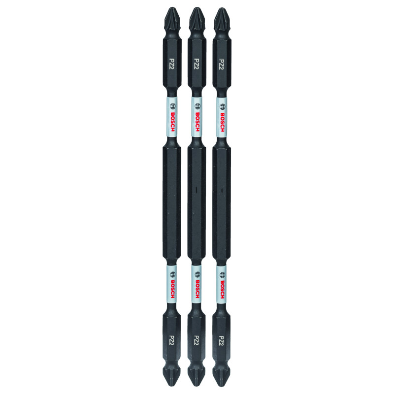 Kit 3 Embouts de vissage qualité Impact double tête PZ2-PZ2 150 mm x3