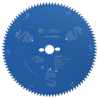 Lame scie circulaire EXPERT Aluminium 315 x30 x2,8 mm 96D
