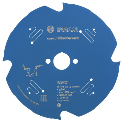 Lame scie circulaire Diamant EXPERT Fibrociment 140 x20 x1,8 m, 4D