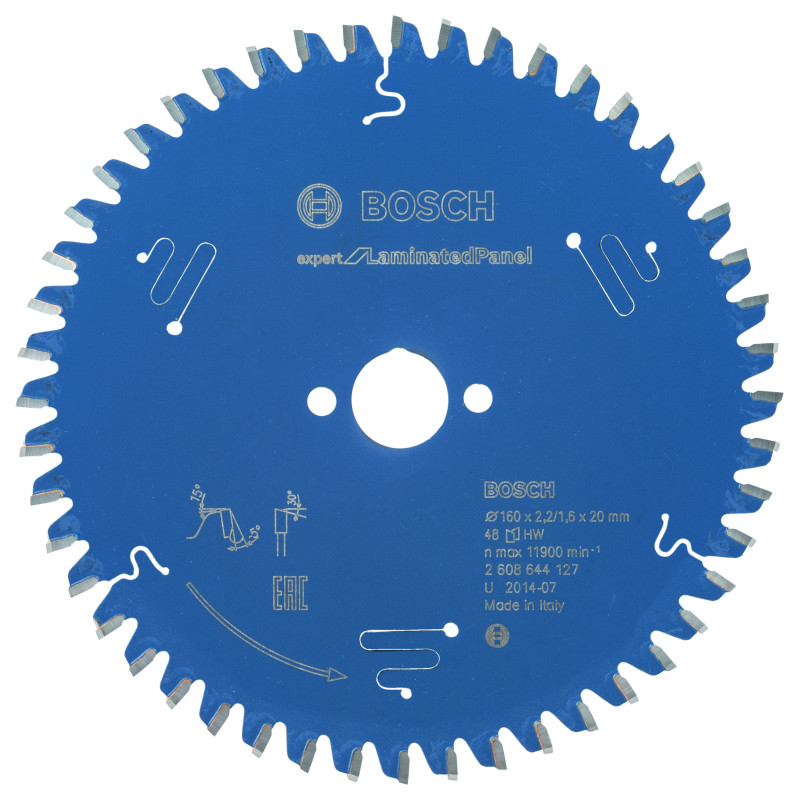 Lame scie circulaire EXPERT Panneaux Laminés 160 x20 x2,2 mm 48D