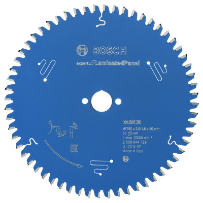 Lame scie circulaire EXPERT Panneaux Laminés 190 x20 x2,6 mm 60D