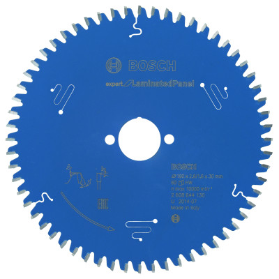 Lame scie circulaire EXPERT Panneaux Laminés 190 x30 x2,6 mm 60D
