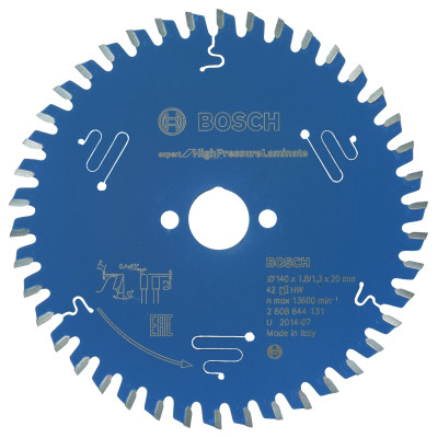 Lame scie circulaire EXPERT Panneaux Stratifiés Hte Pression 140 x20 x1,8 mm 42D