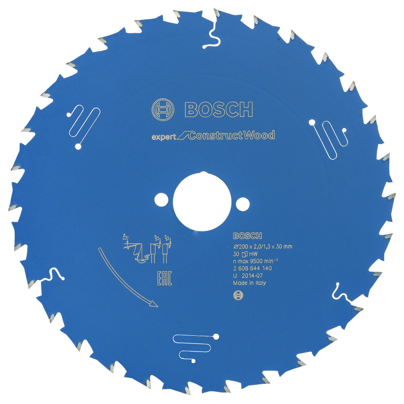 Lame scie circulaire EXPERT Bois de construction 200 x30 x2,0 mm 30D