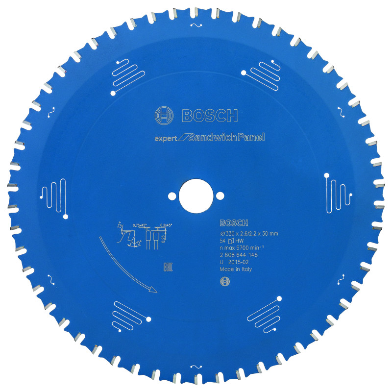 Lame scie circulaire EXPERT Panneaux Sandwich 330 x30 x2,6 mm 54D
