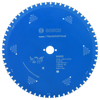 Lame scie circulaire EXPERT Panneaux Sandwich 350 x30 x2,9 mm 60D