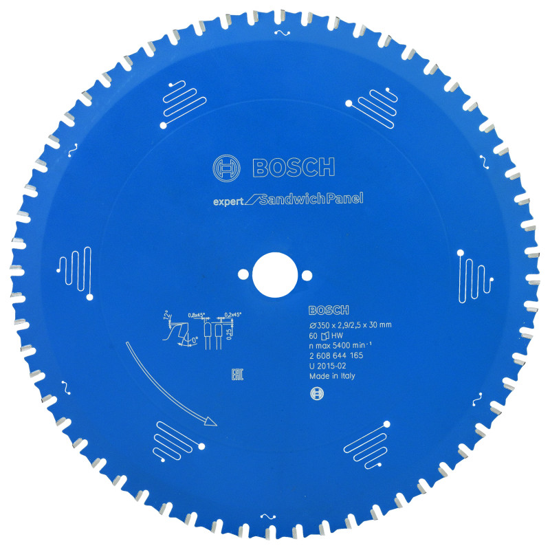 Lame scie circulaire EXPERT Panneaux Sandwich 350 x30 x2,9 mm 60D