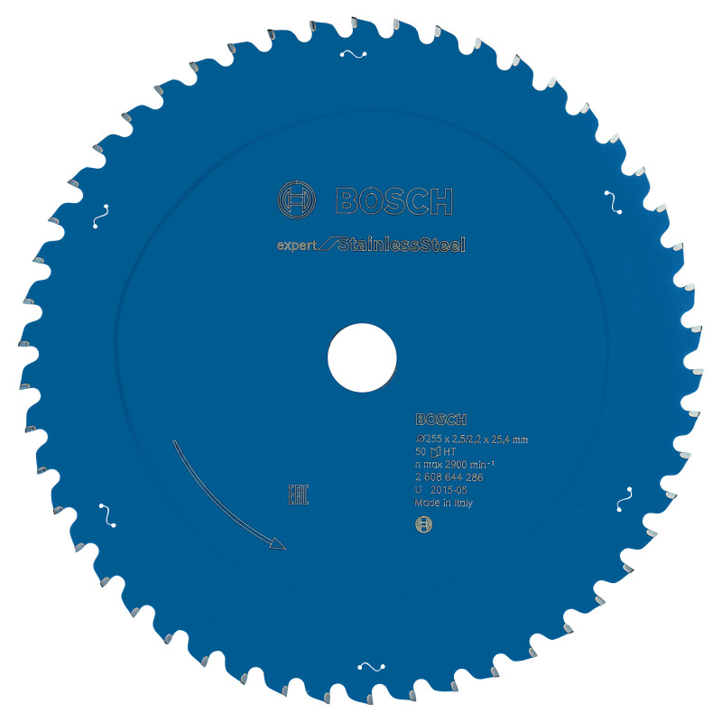 Lame scie circulaire EXPERT Inox 255 x25,4 x2,5 mm 50D