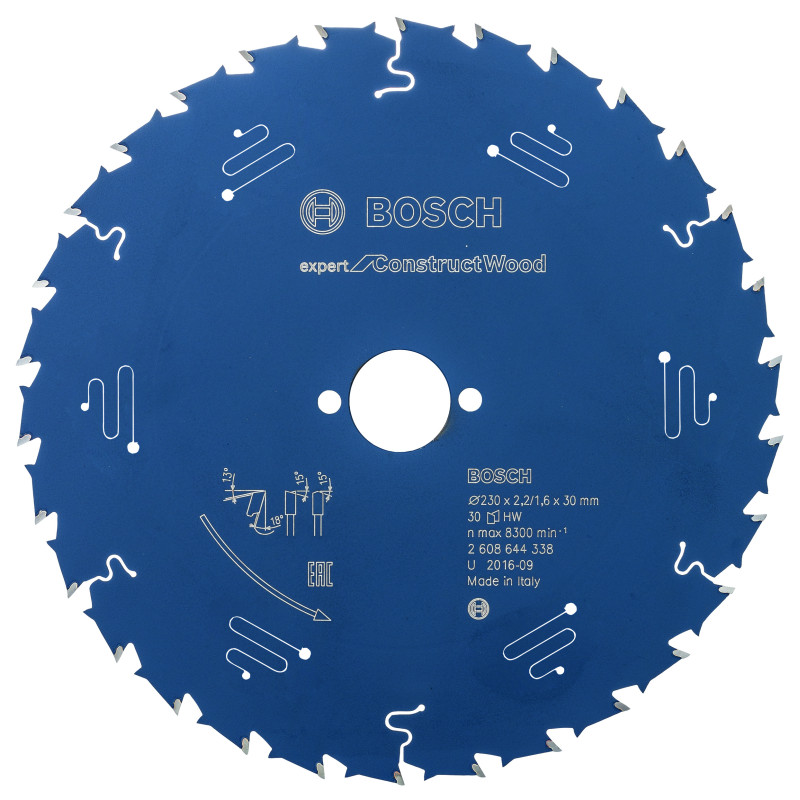 Lame scie circulaire EXPERT Bois de construction 230 x30 x2,5 mm 30D