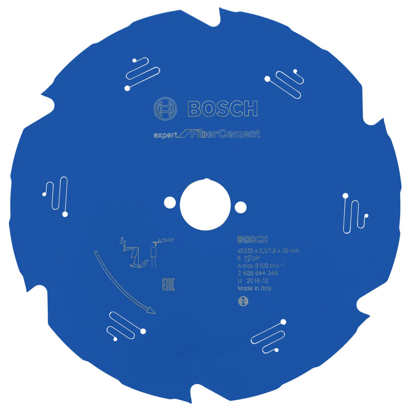 Lame scie circulaire EXPERT Fibrociment 235 x30 x2,2 mm 6D