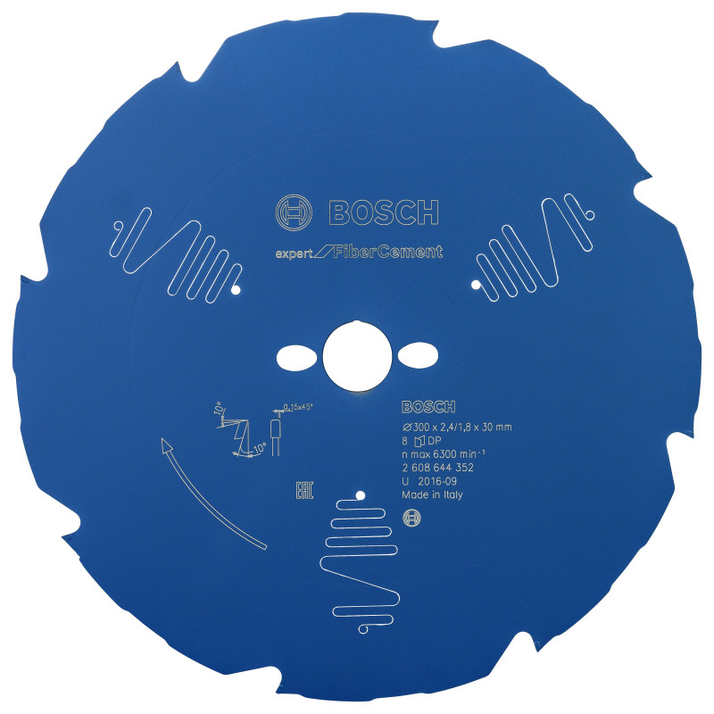 Lame scie circulaire EXPERT Fibrociment 300 x30 x2,4 mm 8D