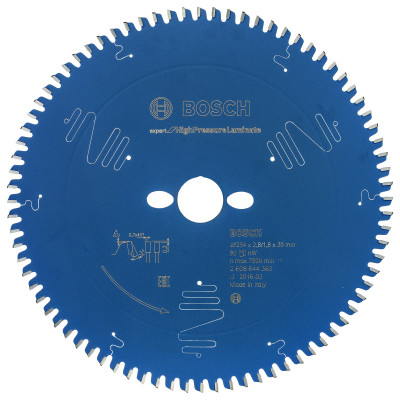 Lame scie circulaire EXPERT Panneaux Stratifiés Hte Pression 254 x30 x2,8 mm 80D