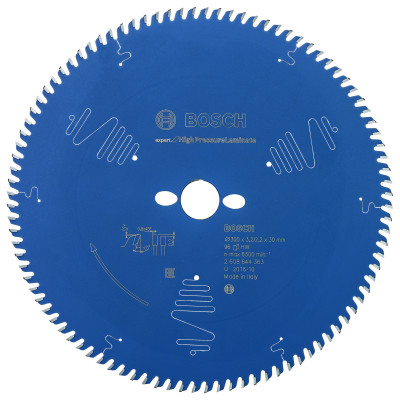 Lame scie circulaire EXPERT Panneaux Stratifiés Hte Pression 300 x30 x3,2 mm 96D