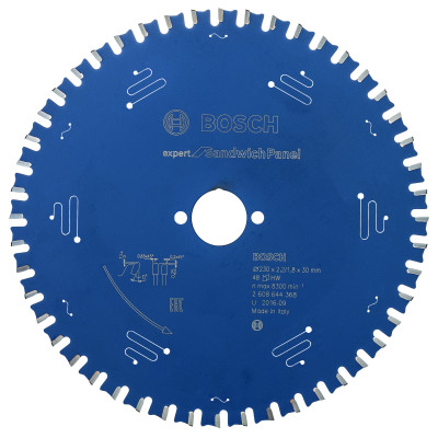 Lame scie circulaire EXPERT Panneaux Sandwich 230 x30 x2,2 mm 48D