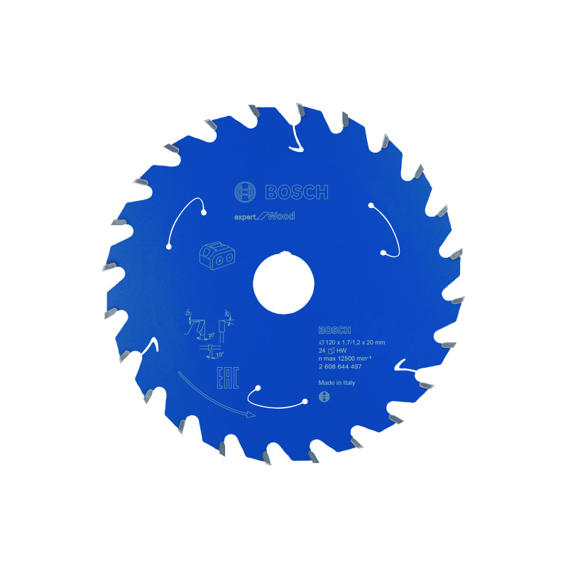 Lame scie circulaire Sans-fil EXPERT Bois 120 x20 x1,65 mm 24D