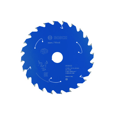 Lame scie circulaire Sans-fil EXPERT Bois 136 x20 x1,45 mm 24D