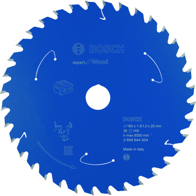 Lame scie circulaire Sans-fil EXPERT Bois 160 x20 x1,45 mm 36D