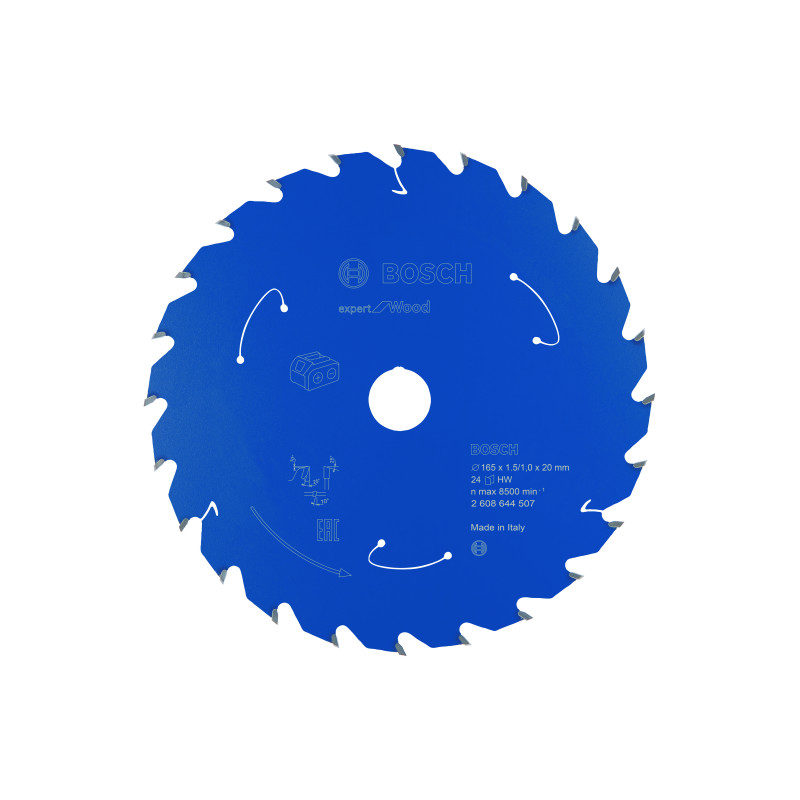Lame scie circulaire Sans-fil EXPERT Bois 165 x20 x1,45 mm 24D