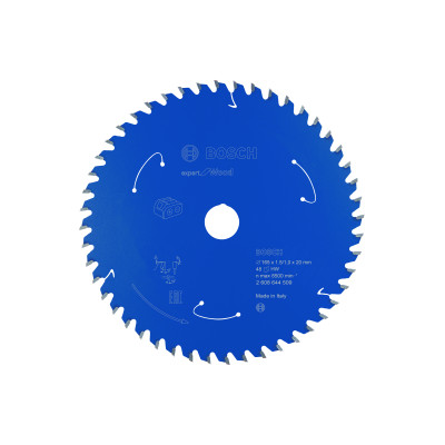 Lame scie circulaire Sans-fil EXPERT Bois 165 x20 x1,45 mm 48D