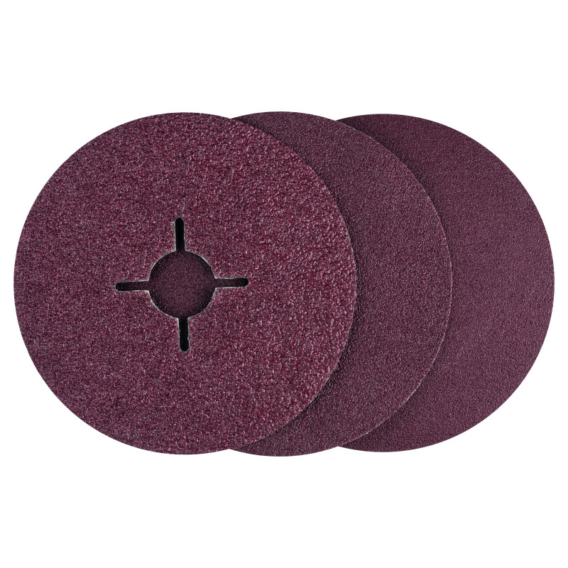 12 Disques Fibres 115 Mm Bm Assort. x12