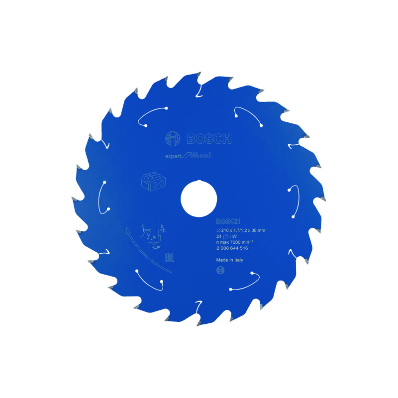 Lame scie circulaire Sans-fil EXPERT Bois 210 x30 x1,7 mm 24D