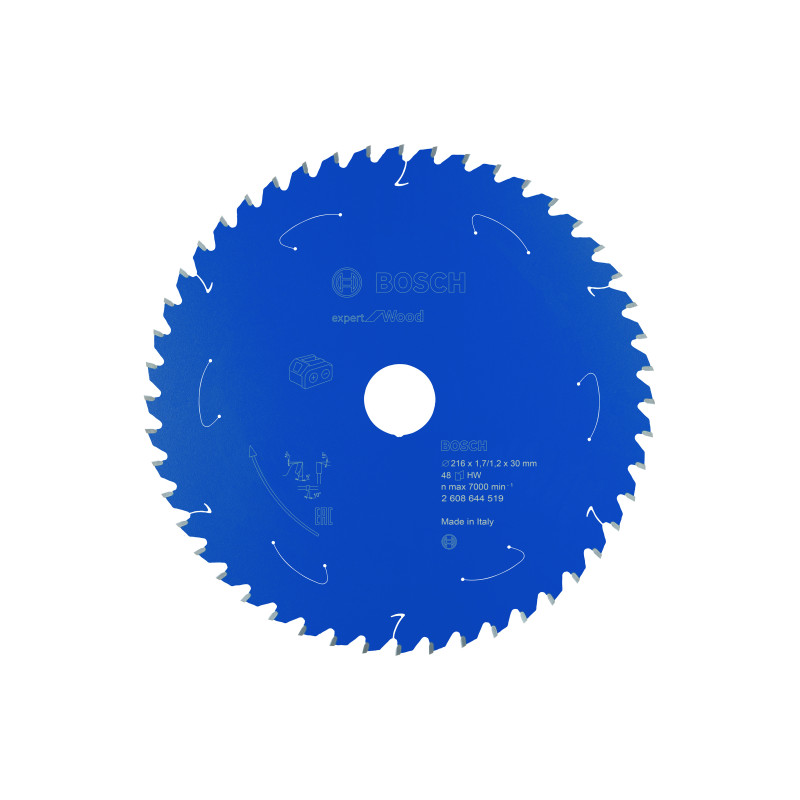Lame scie circulaire Sans-fil EXPERT Bois 216 x30 x1,7 mm 48D