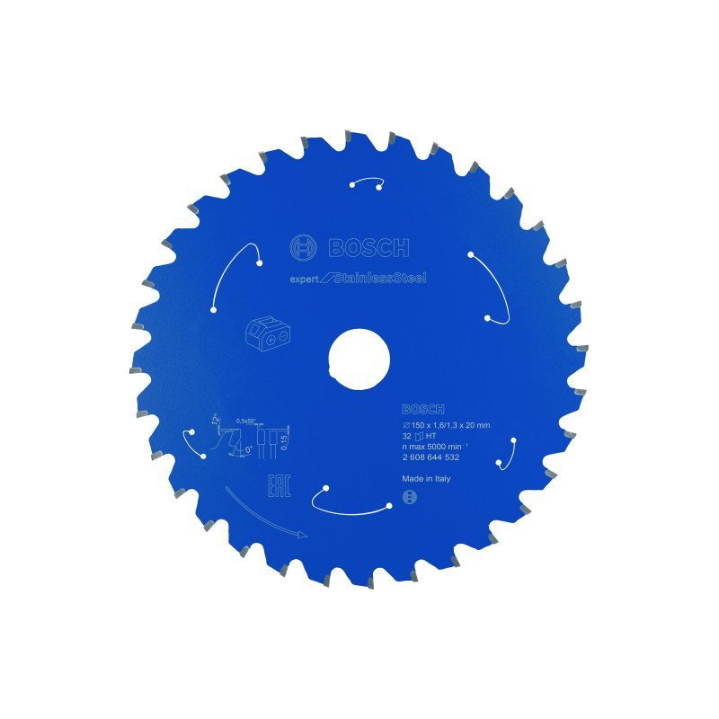 Lame scie circulaire Sans-fil EXPERT Inox 150 x20 x1,6 mm 32D