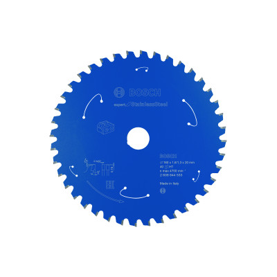 Lame scie circulaire Sans-fil EXPERT Inox 160 x20 x1,6 mm 40D