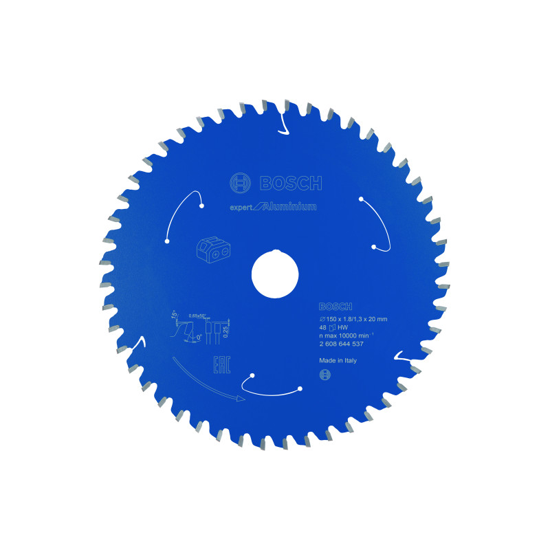 Lame scie circulaire Sans-fil EXPERT Aluminium 150 x20 x1,8 mm 48D