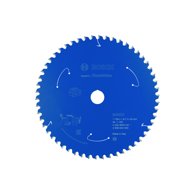 Lame scie circulaire Sans-fil EXPERT Aluminium 184 x20 x1,8 mm 54D