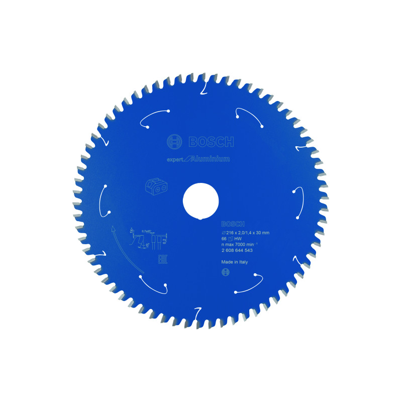 Lame scie circulaire Sans-fil EXPERT Aluminium 216 x30 x2 mm 66D