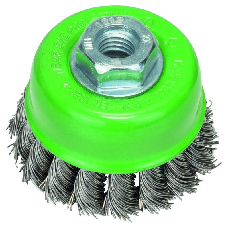 Brosse Boisseau Torsade Inoxy. 75 Mm M14