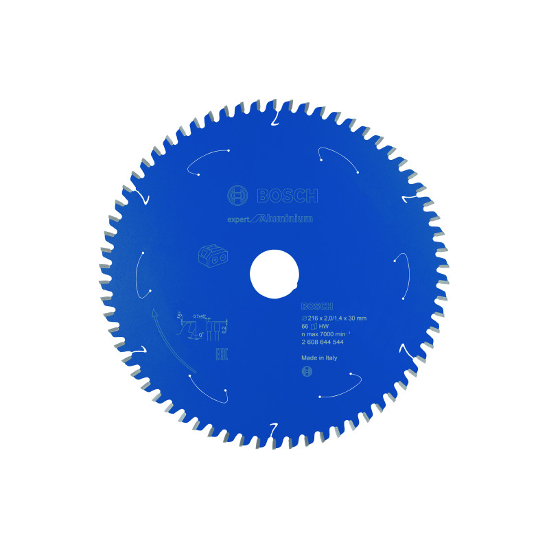 Lame scie circulaire Sans-fil EXPERT Aluminium 216 x30 x2 mm 66D