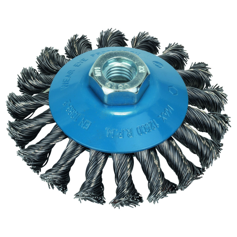 Brosse Conique Fils Torsades 100 Mm M14