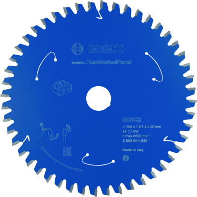 Lame scie circulaire Sans-fil EXPERT Panneaux Laminés 160 x20 x1,8 mm 48D