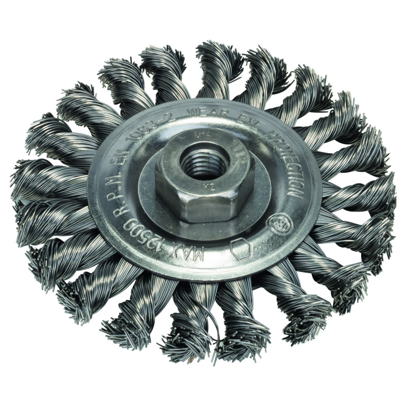 BROSSE CIRC. FILS TORSADES 115 mm M14