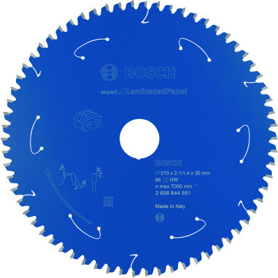 Lame scie circulaire Sans-fil EXPERT Panneaux Laminés 210 x30 x2,1 mm 66D