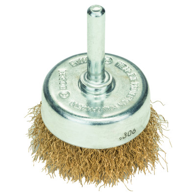 Brosse Boisseau Ondule Laiton 50 Mm 6 Mm