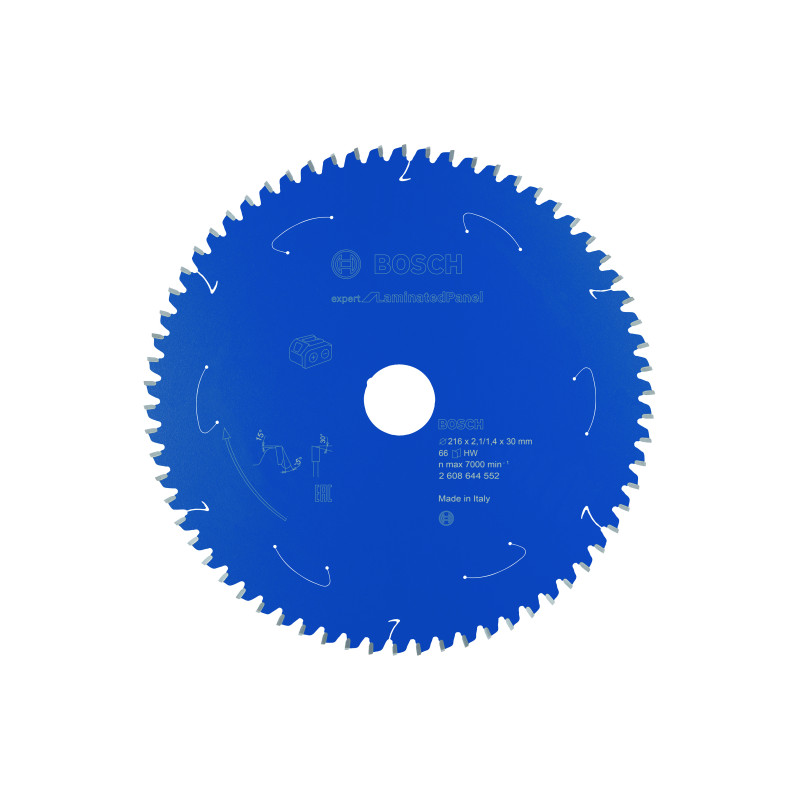 Lame scie circulaire Sans-fil EXPERT Panneaux Laminés 216 x30 x2,1 mm 66D