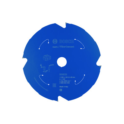 Lame scie circulaire Sans-fil EXPERT Fibrociment 165 x20 x1,8 mm 4D